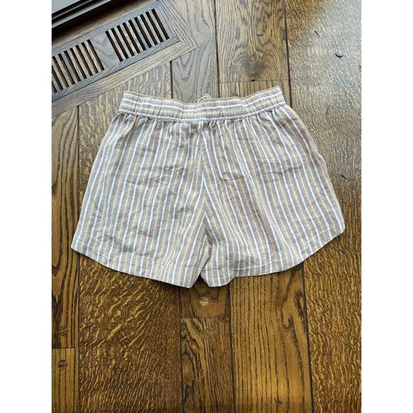 Patagonia Women's Striped Tan Shorts - Picture 2 of 4